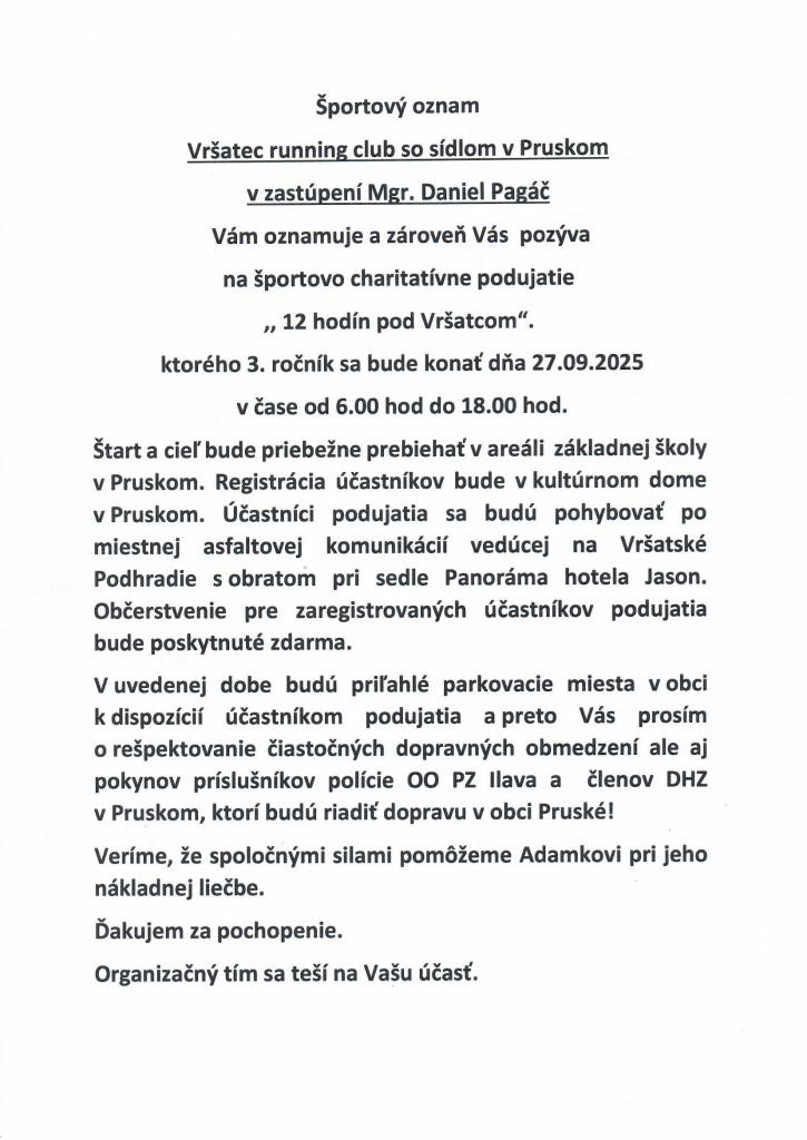 12&nbsp;hodín pod&nbsp;Vršatcom