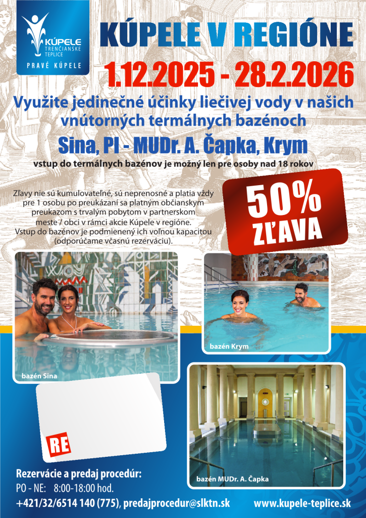 Kúpele v&nbsp;regióne 2025/2026