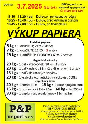 výkup júl